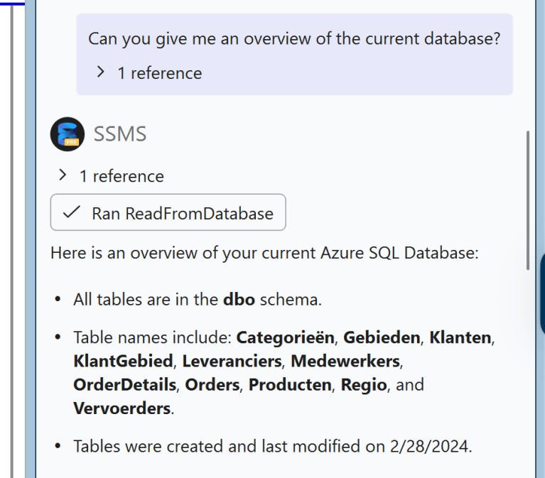 Exploring SSMS 22 Preview 3: New GitHub Copilot Features – Reitse's blog